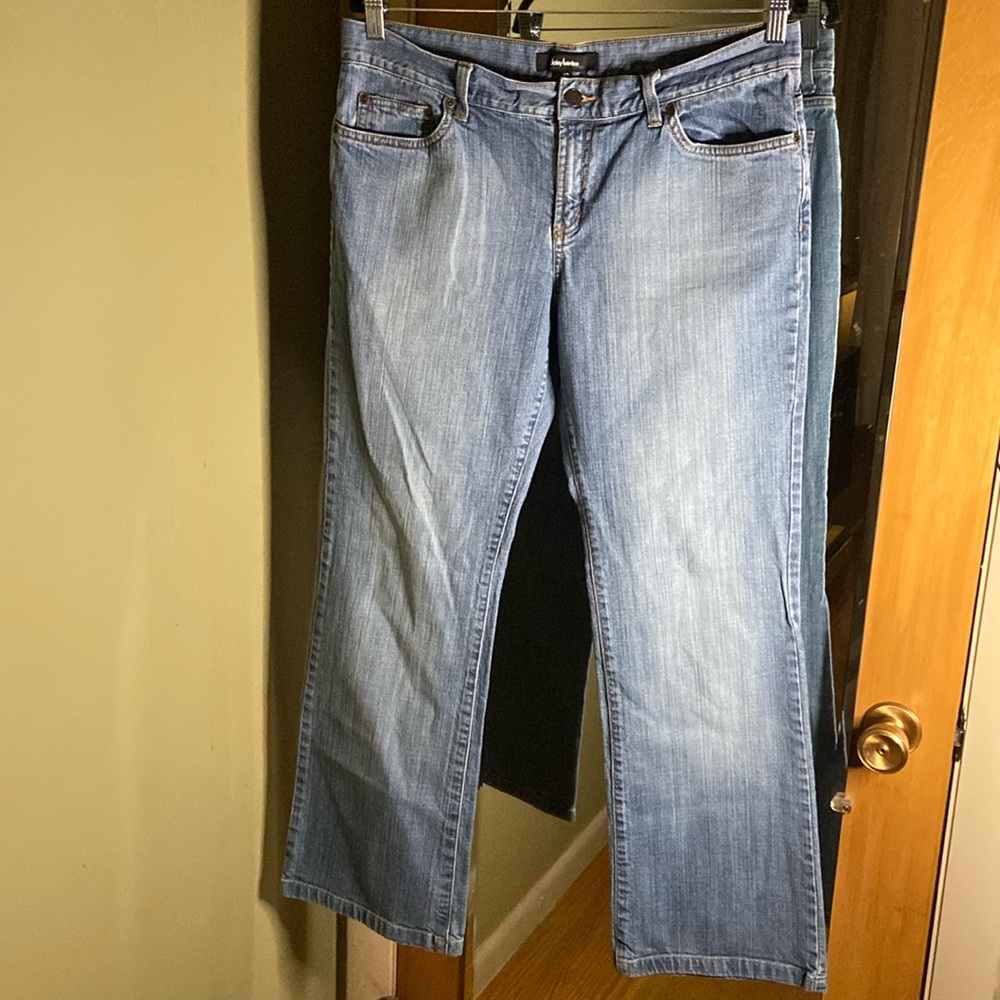 Daisy Fuentes Moda jeans straight/wide leg size 12